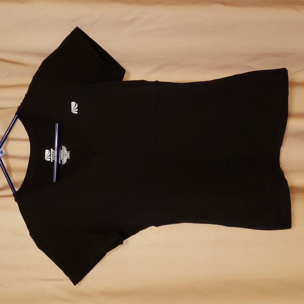 Make offer! Marika Magic black v-neck workout shirt. Sz M. Mesh  undershirt